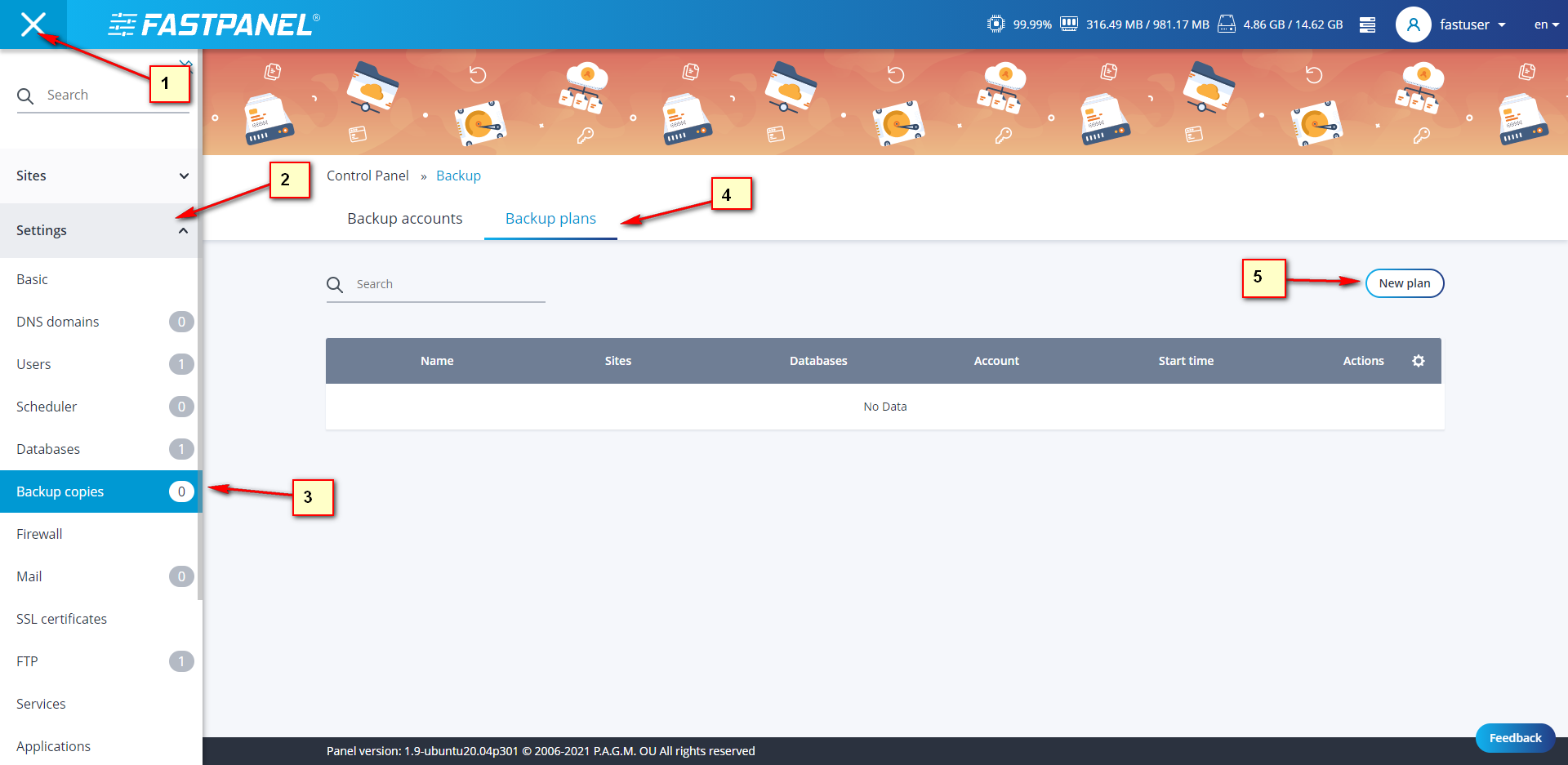 Hướng dẫn backup và khôi phục dữ liệu FASTPANEL với Google Drive - BNIX ...