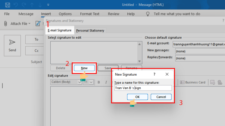 Cách tạo và thêm chữ ký email tùy chỉnh trong Outlook đơn giản nhất ...